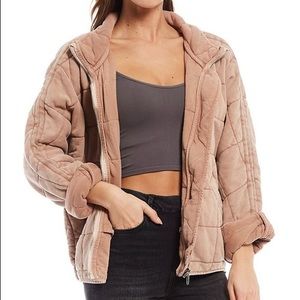 Free People Dolman Quilted Knit Jacket